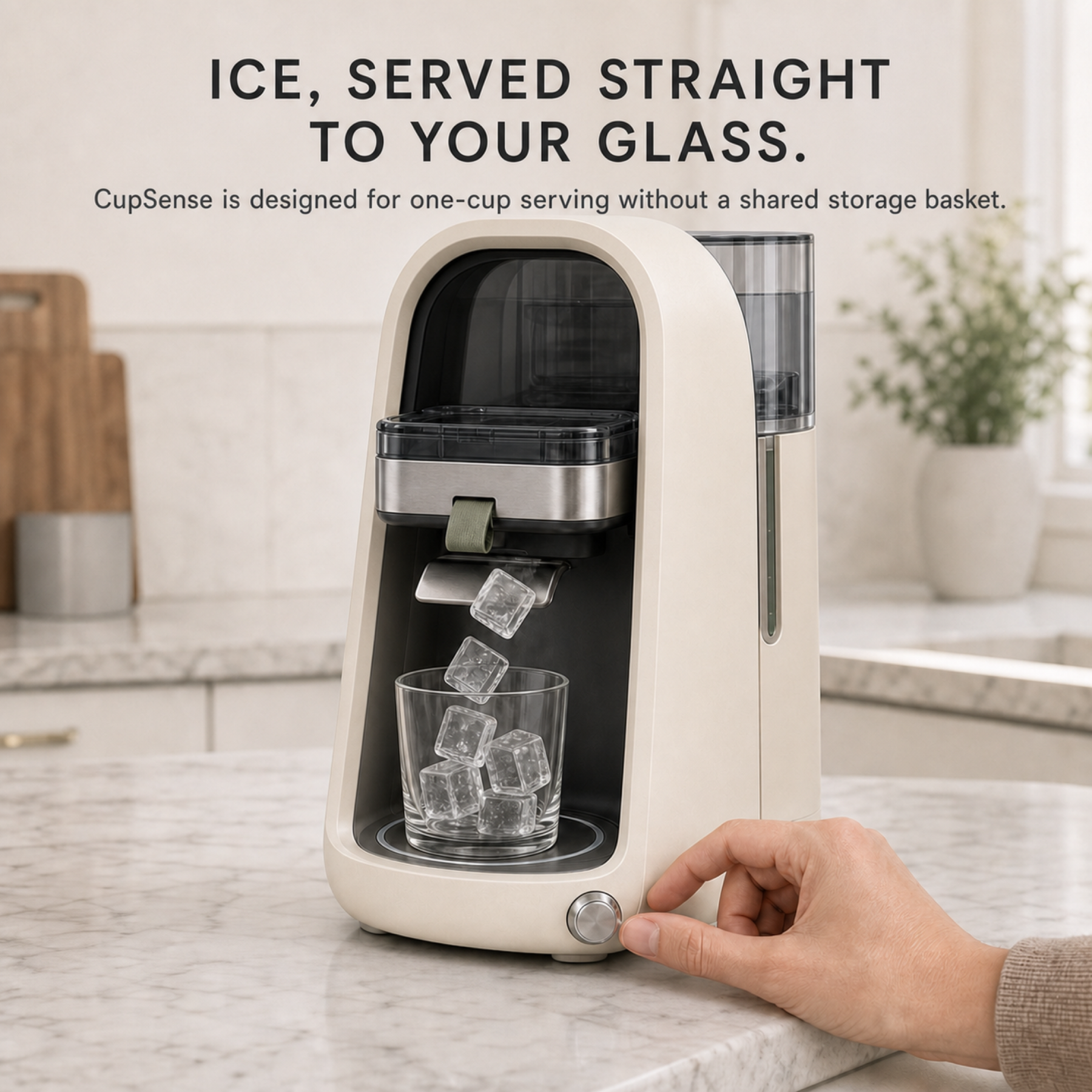 CleanCore One CupSense direct-to-glass serving area
