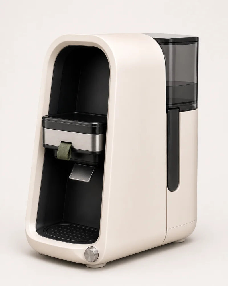 CleanCore One countertop ice maker with side water tank detail